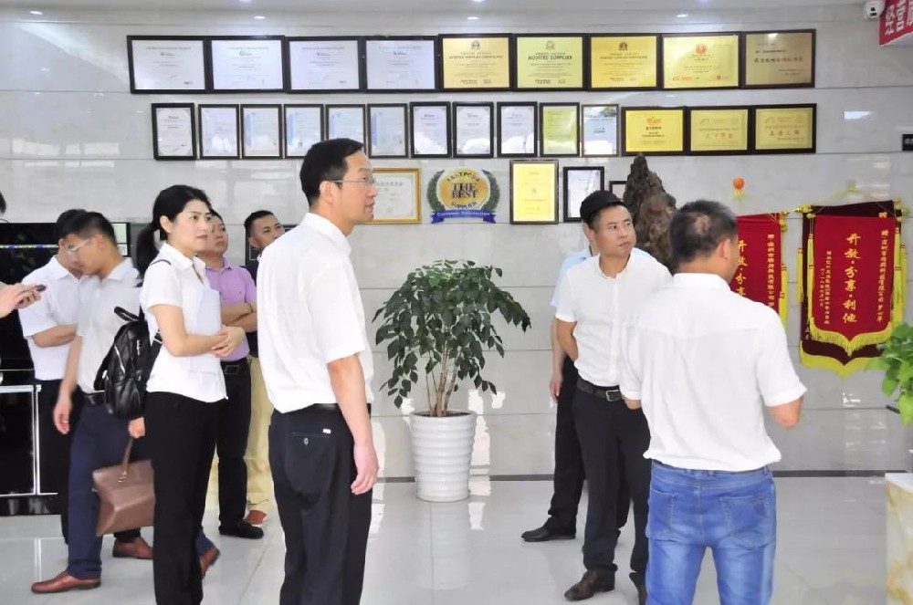 党以重教为先——热烈欢迎万年县委书记潘表光及考察团一行莅临公司，参观指导！